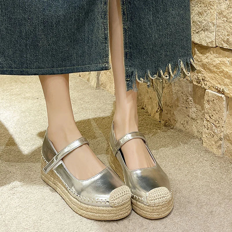 Weave Wege Platform Heels - AfterAmour