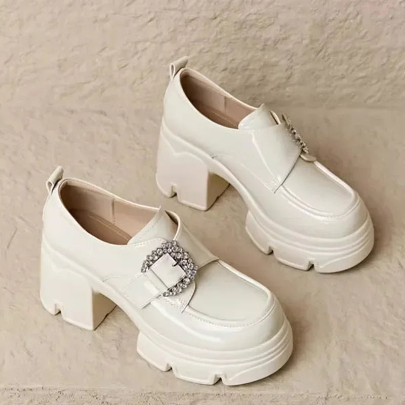 High Heel Buckle Platforms - AfterAmour
