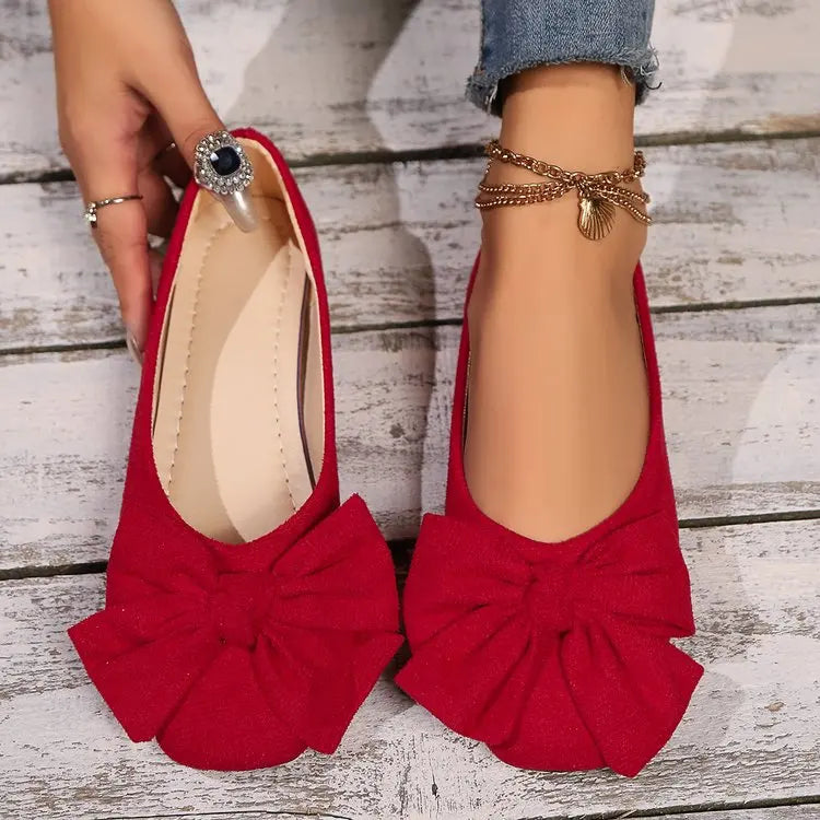 Chic Petal Knot Flats - AfterAmour