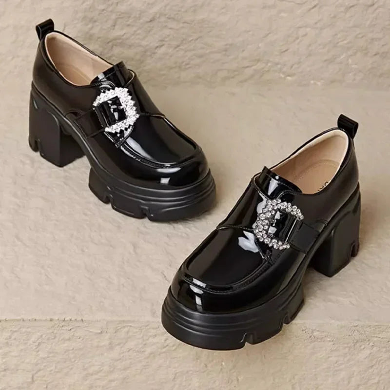 High Heel Buckle Platforms - AfterAmour