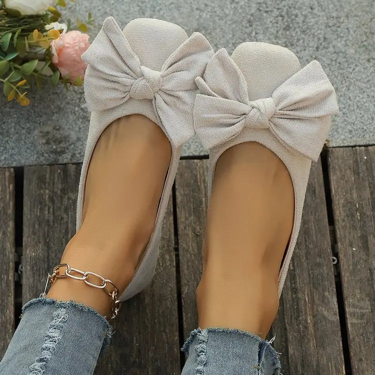 Chic Petal Knot Flats - AfterAmour