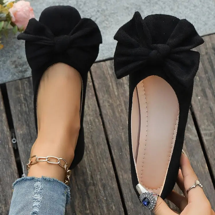 Chic Petal Knot Flats - AfterAmour