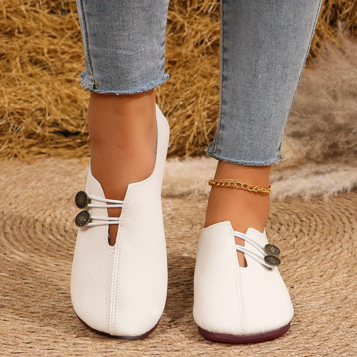 Twin Charm Minimalist Flats - AfterAmour