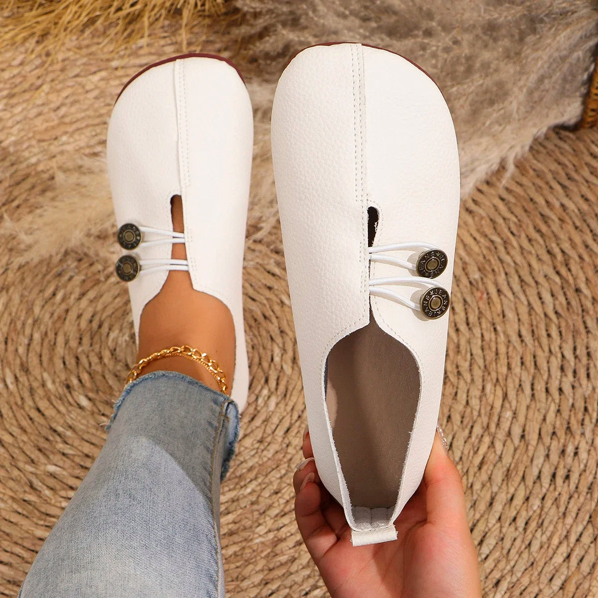 Twin Charm Minimalist Flats - AfterAmour