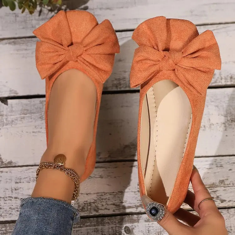 Chic Petal Knot Flats - AfterAmour