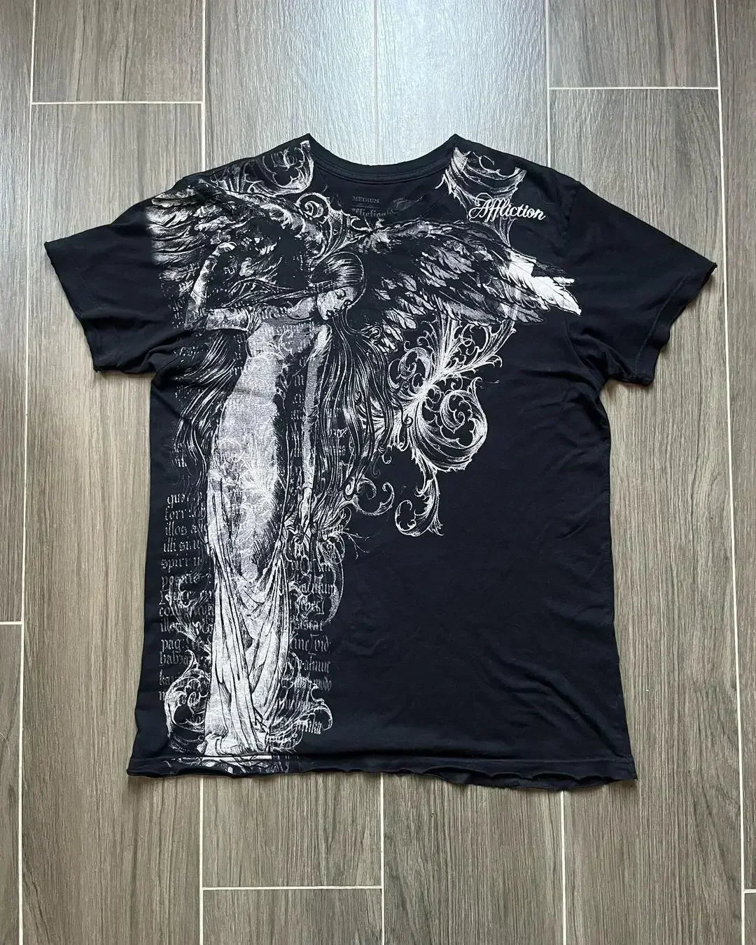 Gothic Skull Affliction Graphic Tee