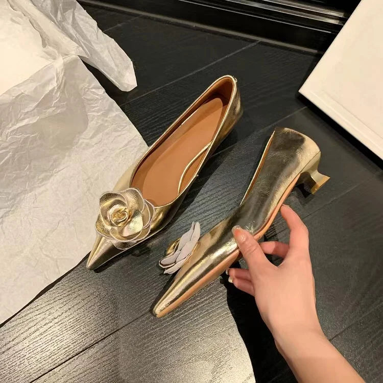 Rose Flower High Heels - AfterAmour
