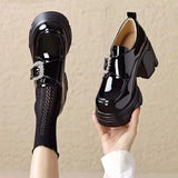 High Heel Buckle Platforms