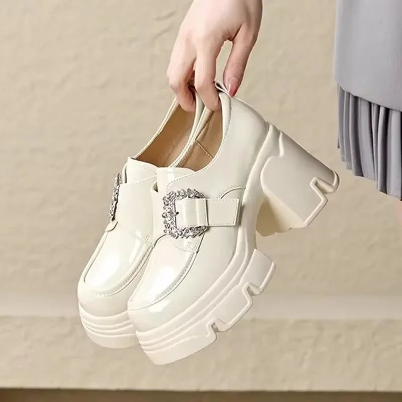 High Heel Buckle Platforms - AfterAmour
