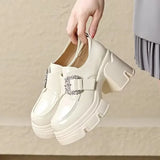 High Heel Buckle Platforms - AfterAmour