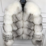 Ladies Natural Real Fox Fur Coat