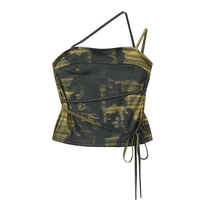 Verde Deep Washed Crop Top - AfterAmour