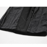 Velour Black Patched Flare Pants - AfterAmour