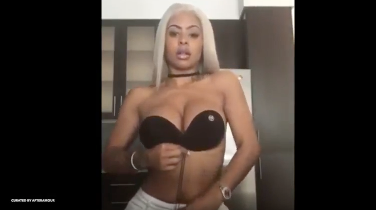 Alexis Skyy from Love & Hip Hop: Hollywood tries on strapless bra