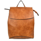 Vegan Long-lasting Faux Leather Backpack Convertible Bag