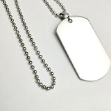 Custom Necklace Female Pendant Dog Tag Personalized Stainless Steel Ladies Birthday Gift
