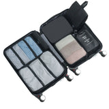 7Pcs a set of large-capacity travel bags, tote wet and dry separation fitness bags, suitcase seven-piece storage set, travel bag organizer