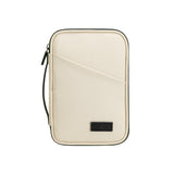 Large capacity passport bag, multi-function document storage bag, PU waterproof travel storage bag, anti-theft tote certificate bag.