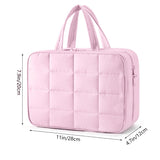 Travel toilet bag, with jewelry storage bag, hanging toilet bag, fluffy cosmetic bag, storage bag travel bag, makeup bag with compartments,