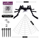 Halloween Spider Webs Decorations with Fake Spiders, Super Stretchy Cobwebs for Halloween decor Indoor and Outdoor
