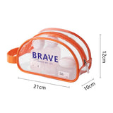 Waterproof beach bag, wet and dry separation fitness bag, toiletry bag, storage goggles, swimsuit swimming bag, Transparent Cosmetic Bag,