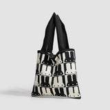 Rabbit tote bag women, autumn and winter simple fashion handbag, versatile commuter shoulder underarm bag