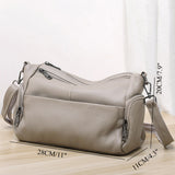 Elegant Genuine Leather Shoulder Bag – Stylish Crossbody & Underarm Mommy Bag hobo