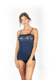 EGI Luxury Modal Women's Lace-Trimmed Camisole. Proudly Made in Italy (1135)
