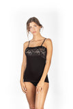 EGI Luxury Modal Women's Lace-Trimmed Camisole. Proudly Made in Italy (1135)