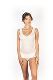 EGI Luxury Wool Silk V-Neck Tank Top. Proudly Made in Italy.