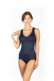 EGI Luxury Wool Silk V-Neck Tank Top. Proudly Made in Italy.