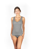 EGI Luxury Wool Silk V-Neck Tank Top. Proudly Made in Italy.