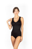 EGI Luxury Wool Silk V-Neck Tank Top. Proudly Made in Italy.