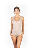 EGI Luxury Wool Silk V-Neck Tank Top. Proudly Made in Italy.