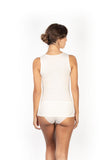 EGi Luxury Merino Wool Silk Wide Strap Tank Top. Proudly Made in Italy (141)