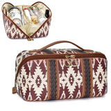 Bohemian PU cloud pillow cosmetic bag, large capacity portable cosmetic case, travel toilet bag, travel makeup bag,Makeup bag organizers,Makeup bags, small