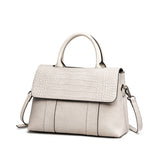 Women tote crossbody bag genuine leather crocodile