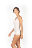 EGi Luxury Wool Silk V-Neck Tank Top. Proudly Made in Italy (1492)