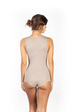 EGi Luxury Wool Silk V-Neck Tank Top. Proudly Made in Italy (1492)