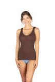 EGi Luxury Wool Silk V-Neck Tank Top. Proudly Made in Italy (1492)