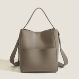 Early Autumn Women's Bag, Textured Crossbody Bucket Bag, Large Capacity Handheld Shoulder Bag