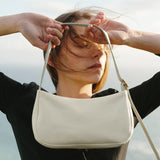 shoulder baguette bag, fashion shoulder bag, bag women's simple and versatile shoulder bag, oil wax leather handbag women hobo