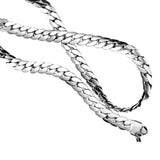 Women's 18 Inch, 8mm Stainless Steel Metal Chain Necklace