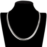 Women's 18 Inch, 8mm Stainless Steel Metal Chain Necklace