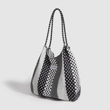 Polka Dot Tote Bag - Versatile & Portable Shoulder Bag, Large-Capacity Environmentally Friendly Hobo Bag for Women