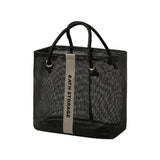 Mesh bath bag, mesh pocket tote swimming wash bag, men's bath towel bath bag, large storage bag