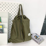 Casual anti-splashing nylon backpack female, backpack neutral large capacity student bag, backpack purse lightweight casual