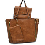3 in 1 Side Zipper Women's Tote Handbag set
