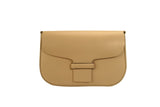Genuine leather small shoulder bag for women trendy classic style hobo