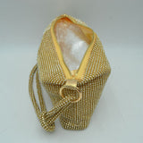 Textured Handbag with Knotted Shoulder Strap